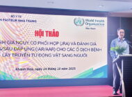 Hội thảo “Đánh giá nguy cơ phối hợp (JRA) và đánh giá trong/sau đáp ứng (IAR/AAR) cho các ổ dịch bệnh lây truyền từ động vật sang người tại Nha Trang, Khánh Hòa